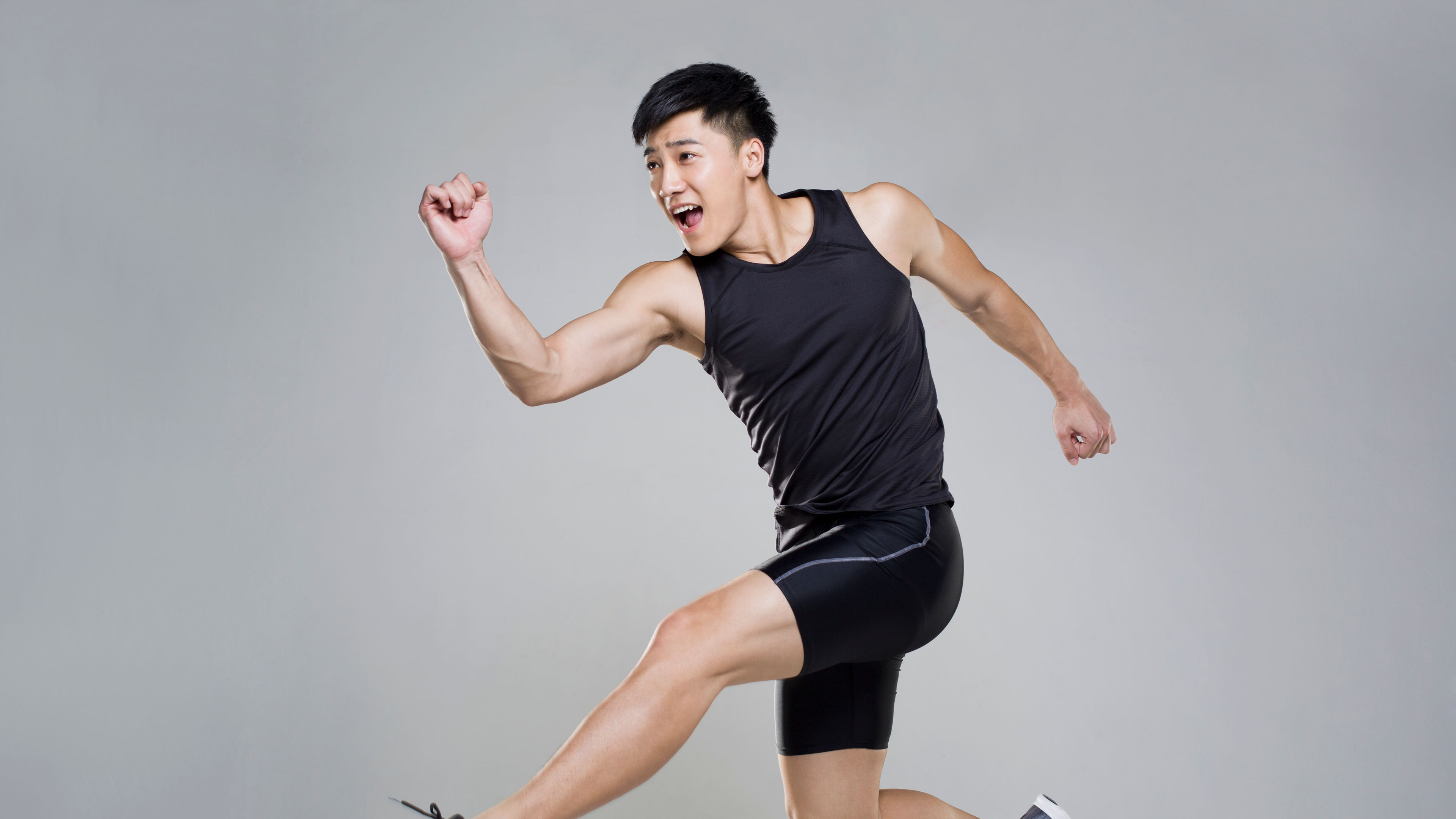 A man running