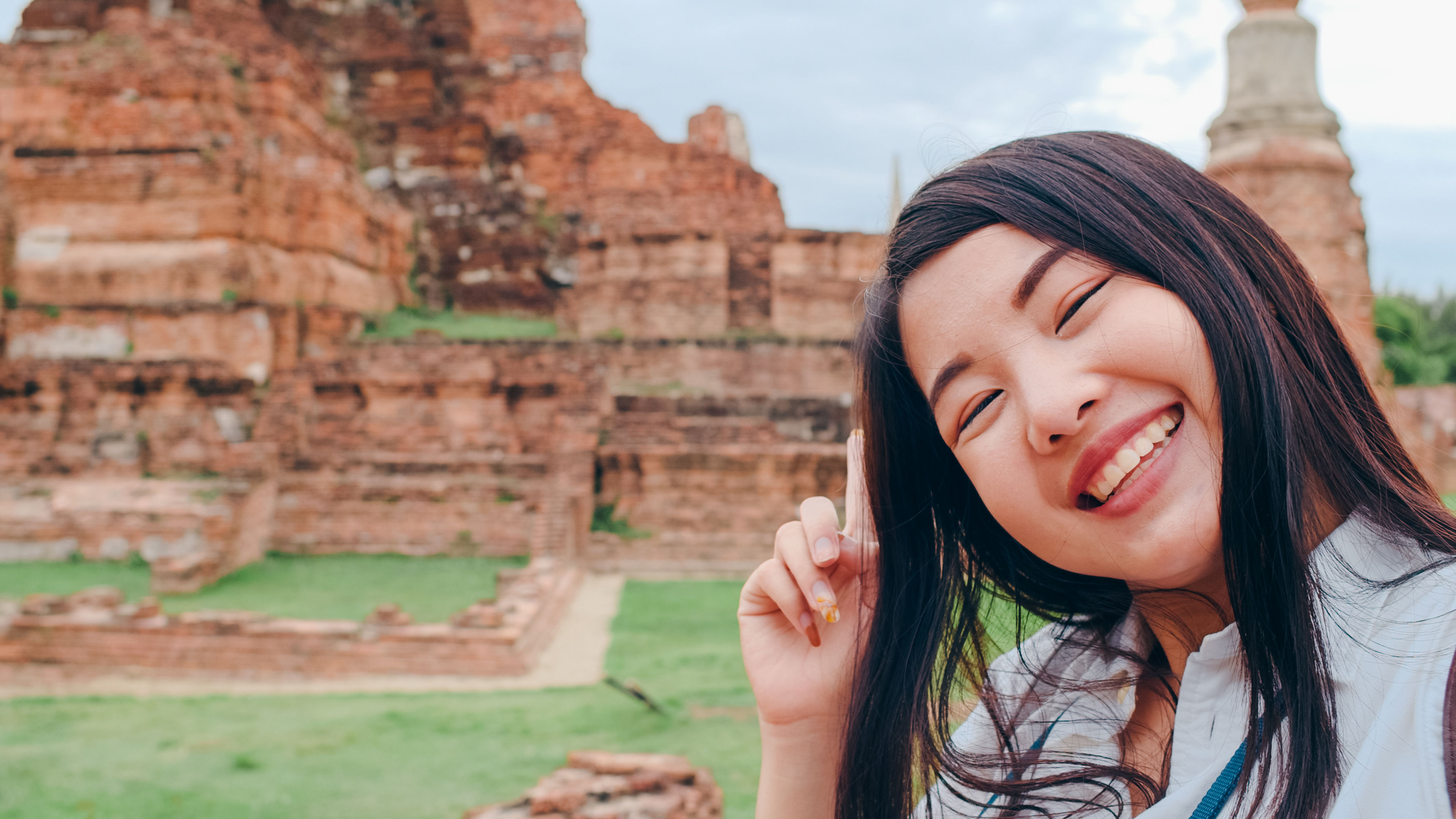Woman taking selfie