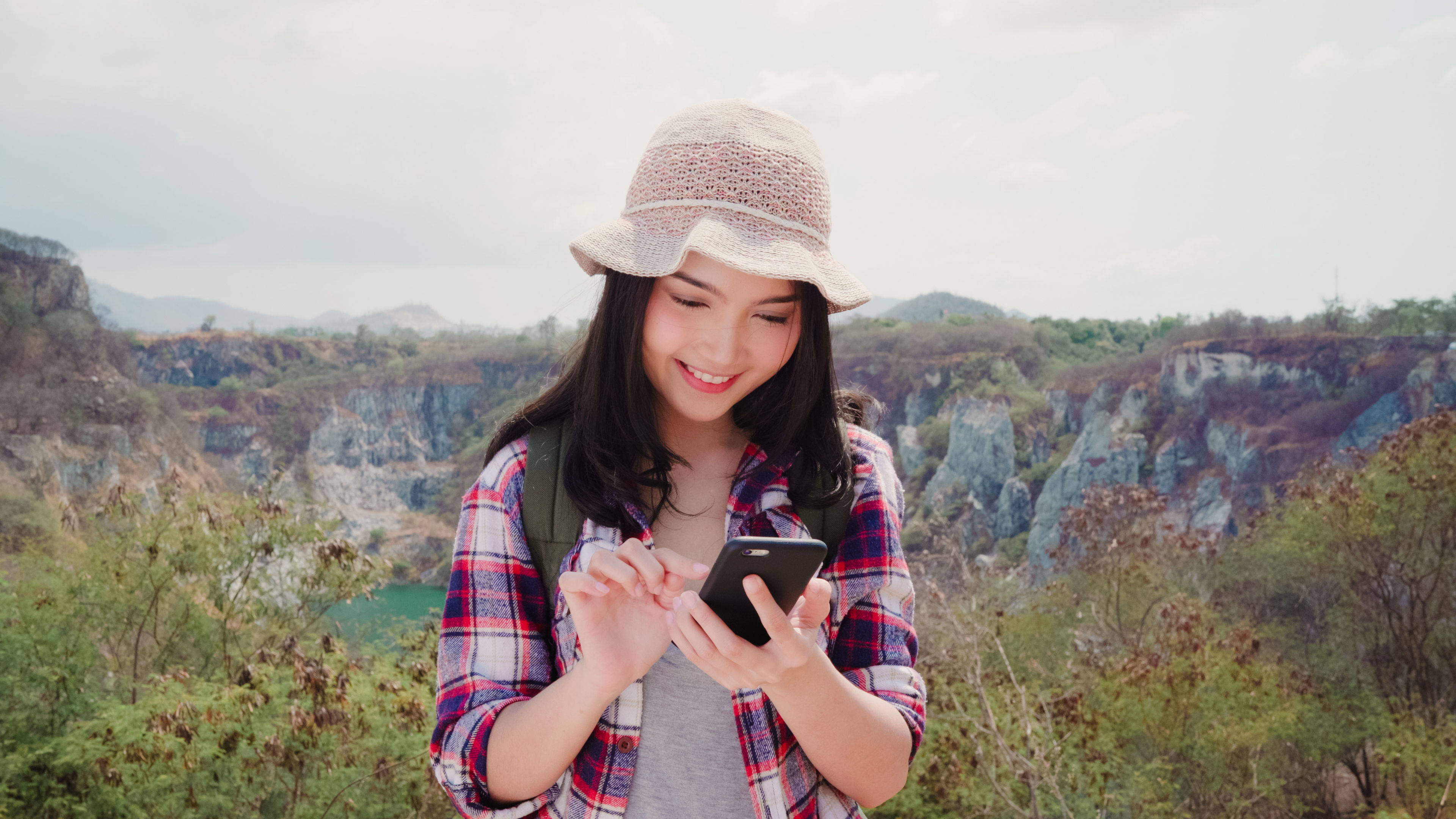 Woman travelling