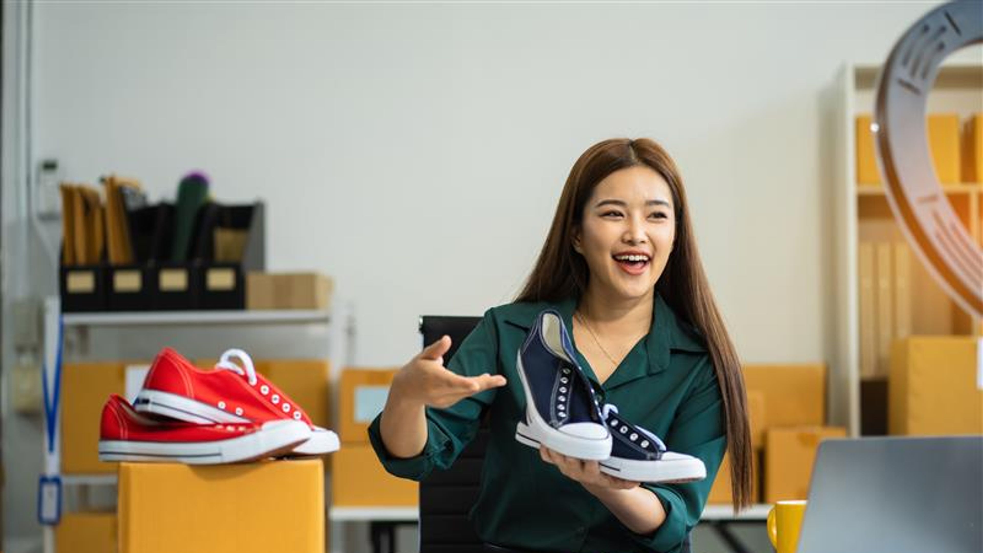 Women with Sneakers