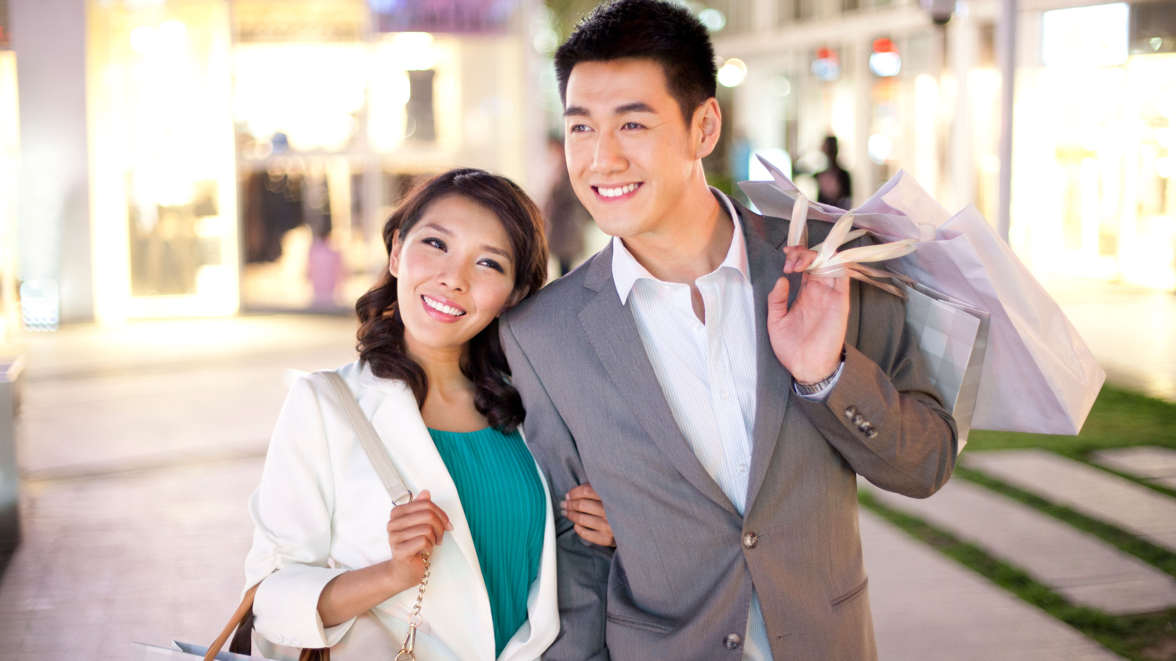 A young couple enjoys shopping, discovering trendy finds, and sharing moments together. 